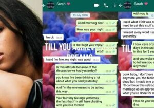“I don’t love you anymore but I’ll marry you because you trained me in school” – Lady tells boyfriend (Screenshots)